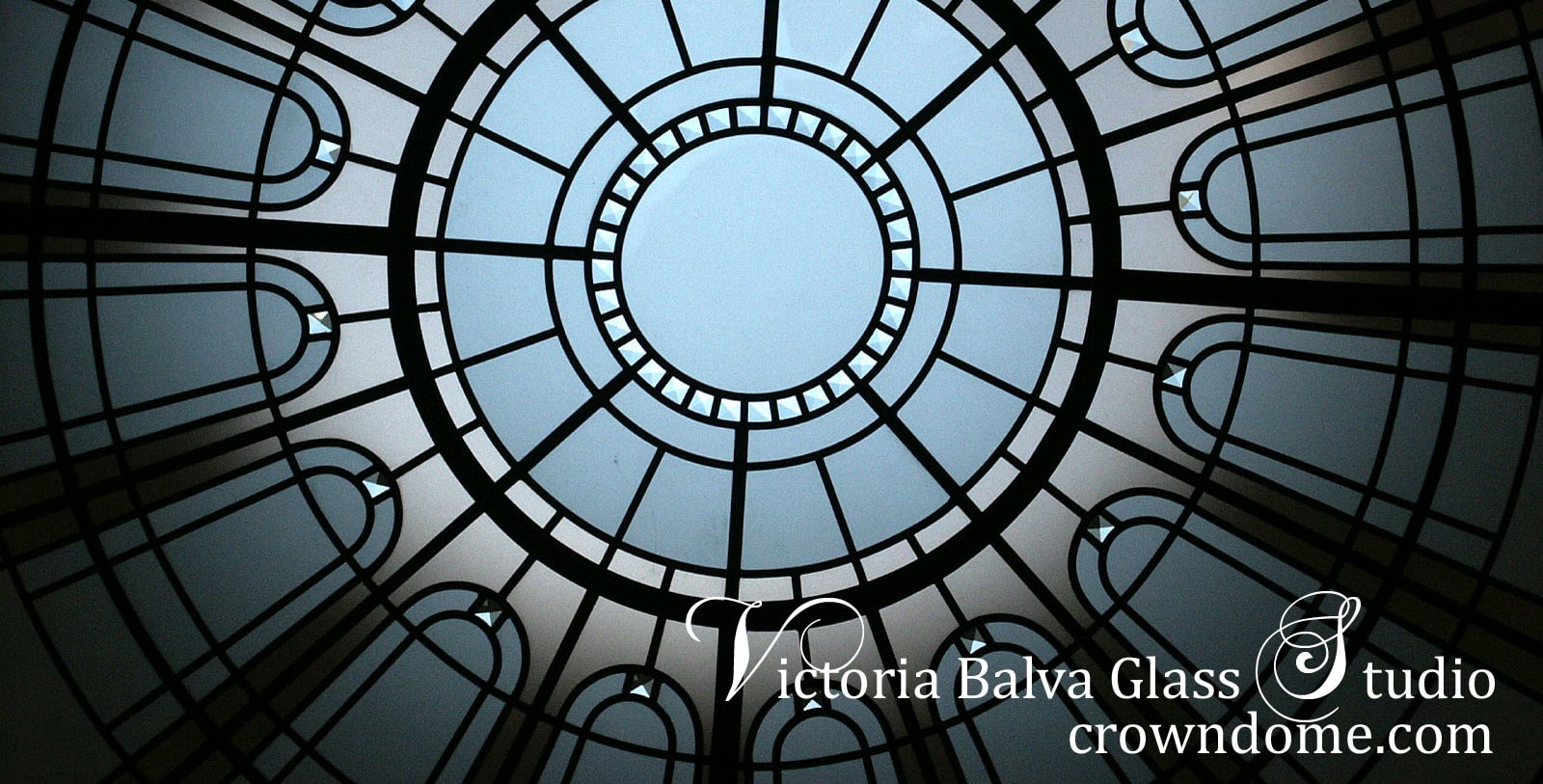 stained and leaded decorative glass skylight with beveled glass