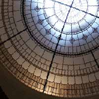 English Manor leaded glass dome