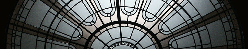 stained and leaded glass flat skylight ceiling with crystals and beveled glass